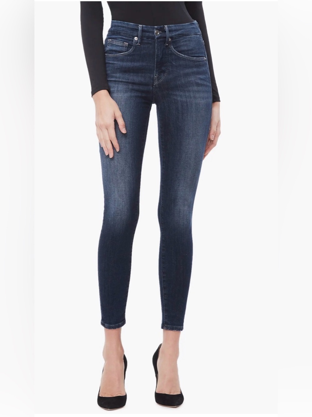 Good American Good Legs Crop Skinny Jeans